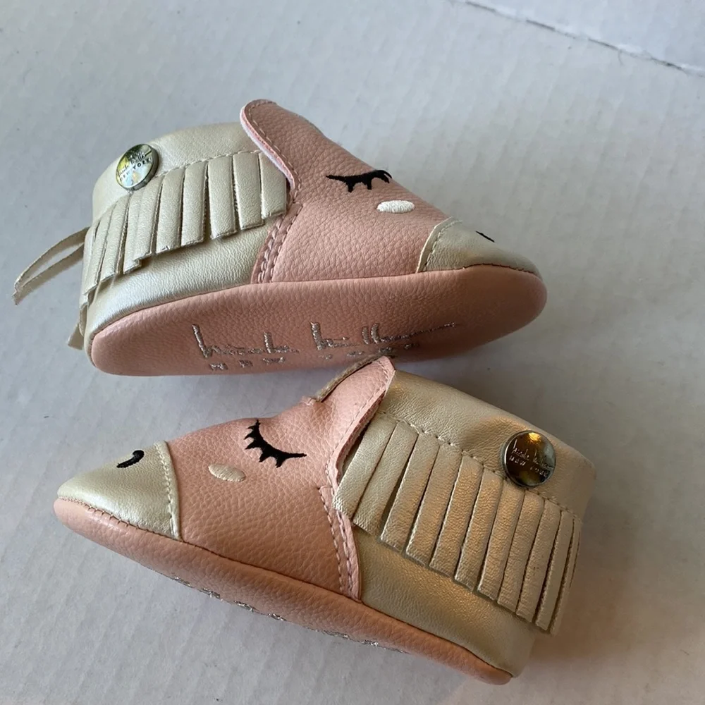Nicole Miller New York unicorn baby crib shoes